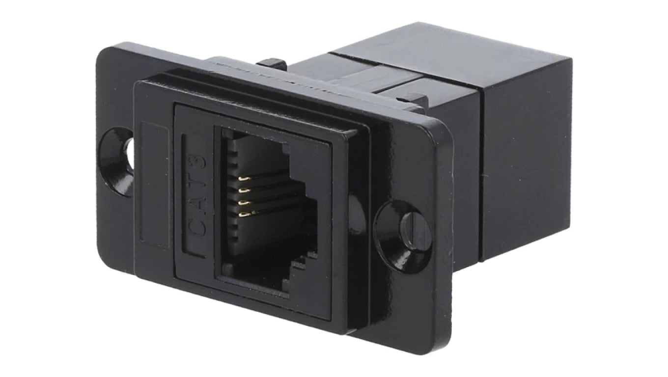 Łącznik DUALSLIM RJ11 6p4c Kat 3 gniazdo z obu stron CP30723MB