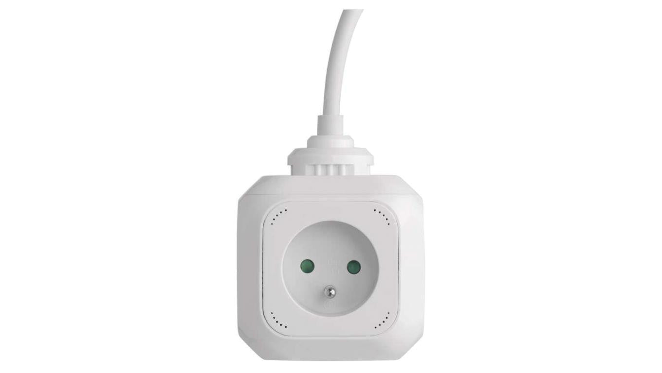 Przedłużacz kostka 4 gniazda 2 USB 19m FRENCH P04119U