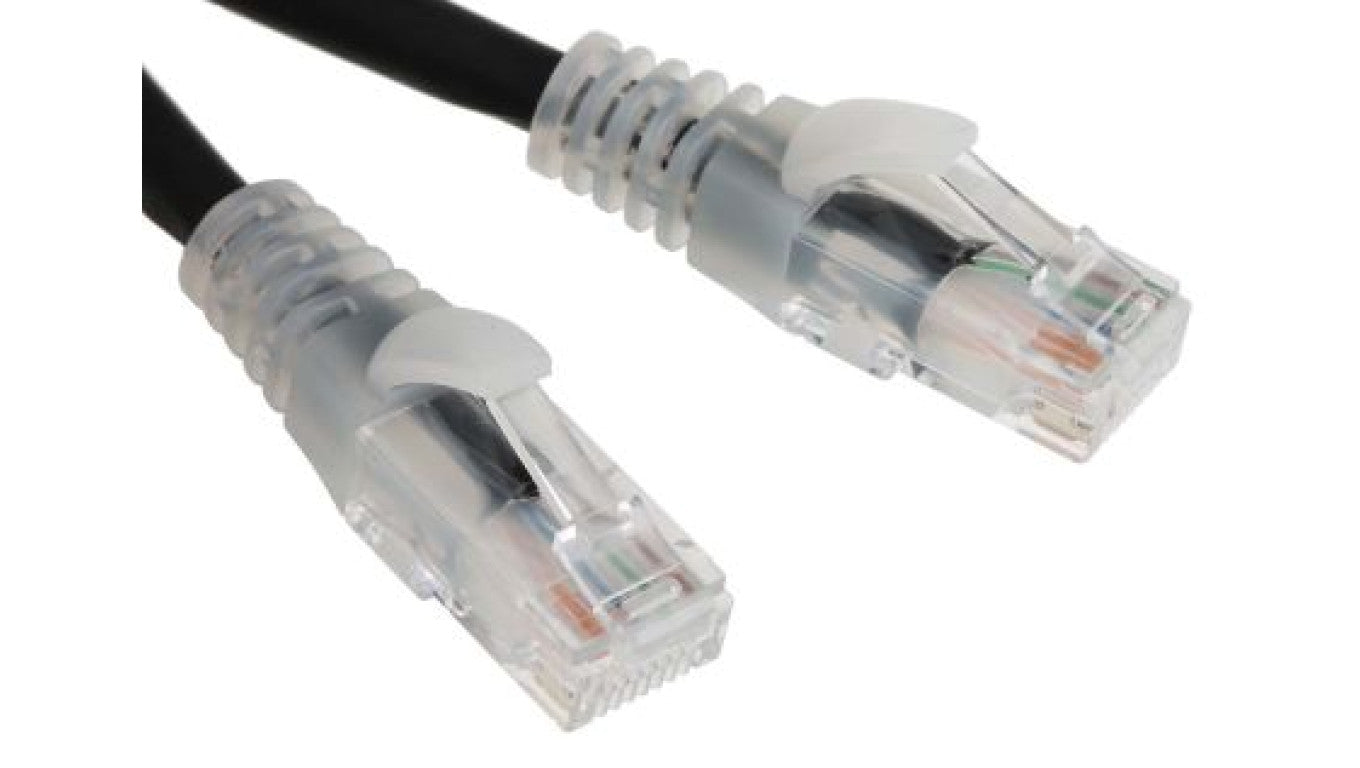 Kabel kategorii 6, Czarny, Wtyk RJ45/męski RJ45dł.: 2m, mat. koszulki: LSZH
