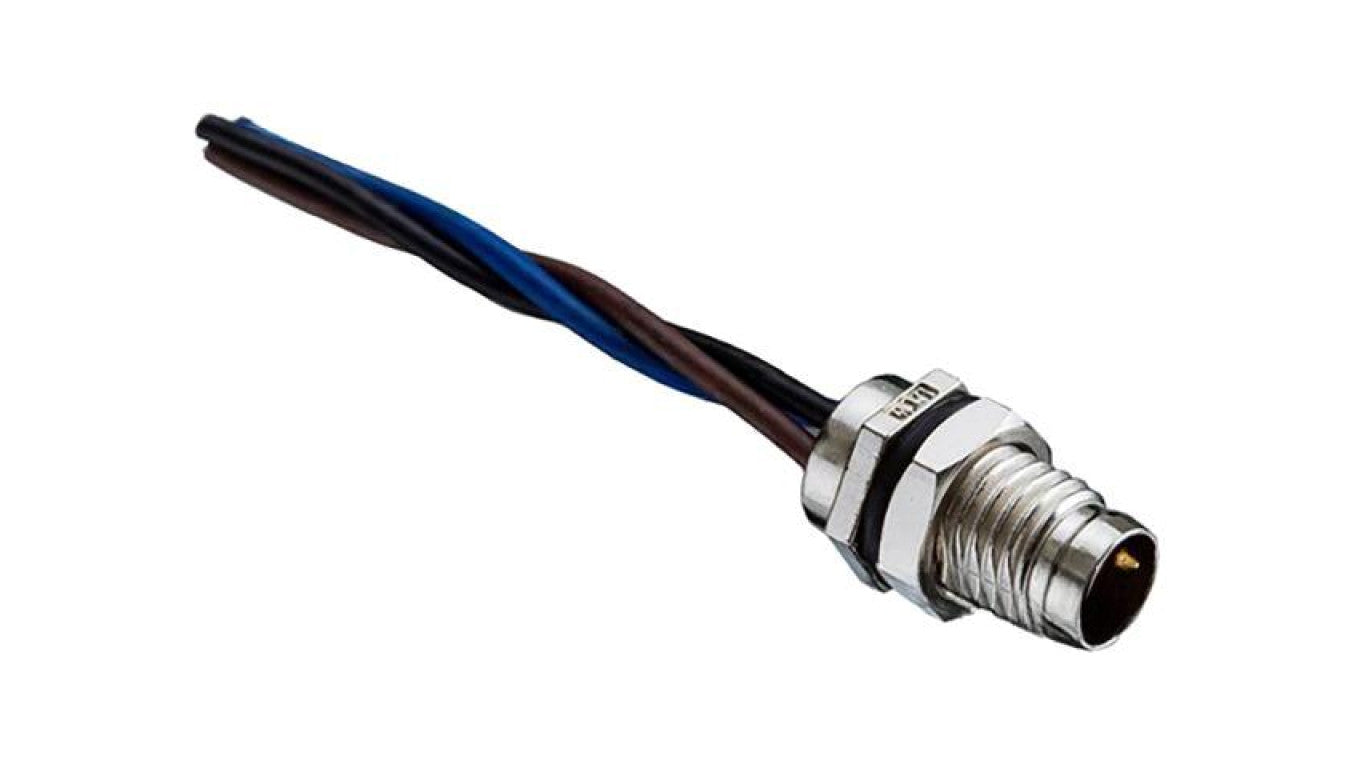 Złącze M8, męskie, PIN:3, gniazdo, proste, 60V 8-03PMMS-SF7001