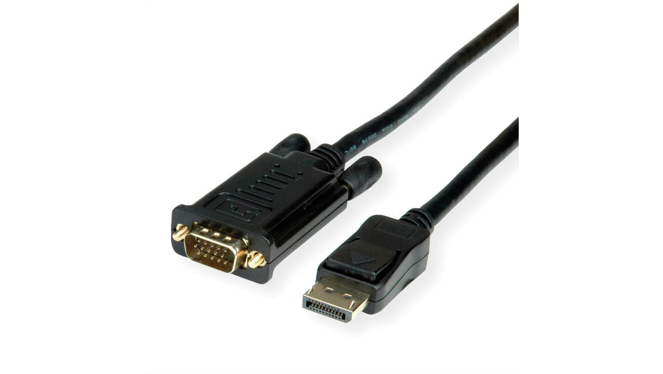 VALUE Kabel DisplayPort - VGA, M / M, zwart, 5 m
