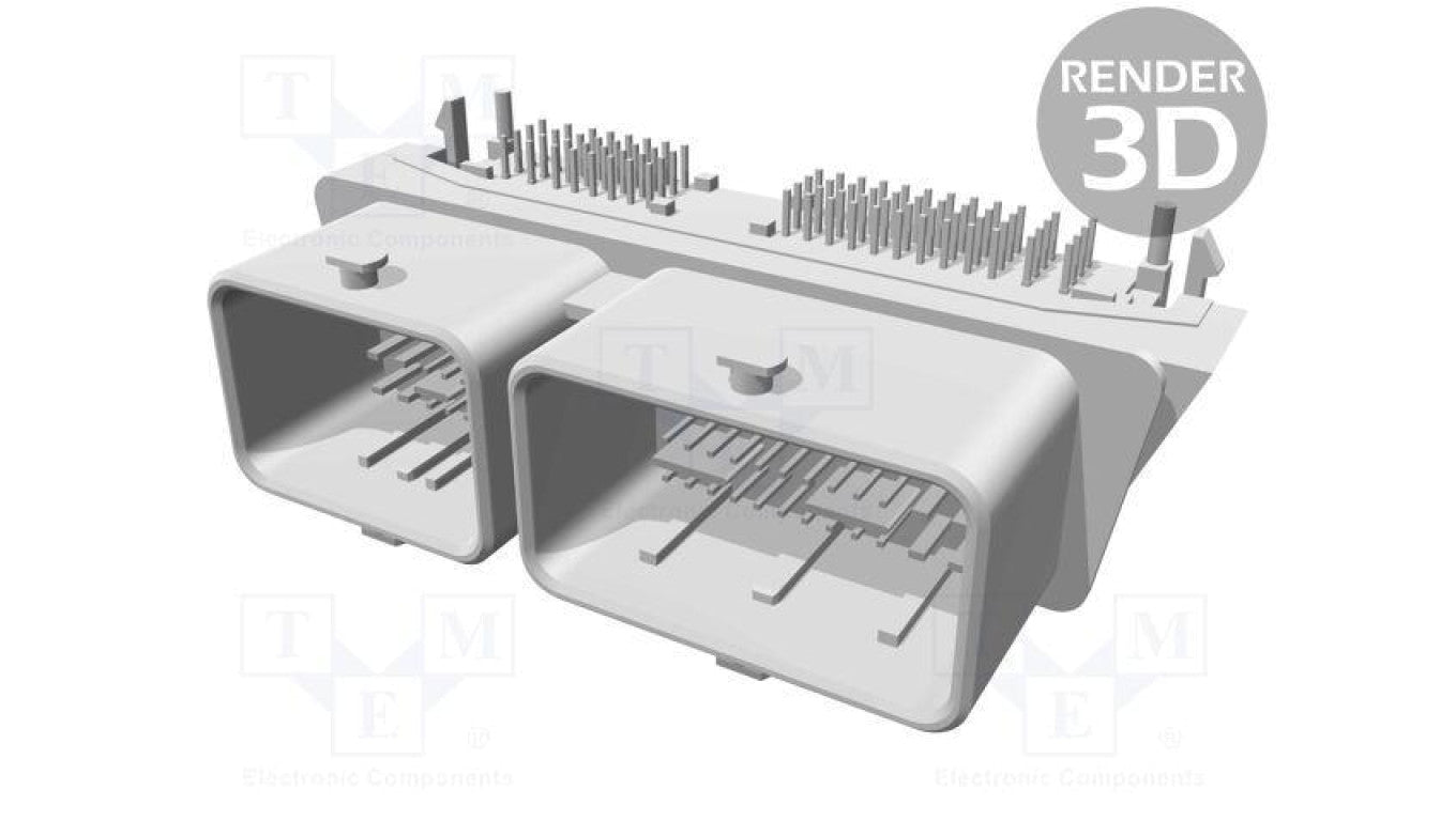 Złącze automotive gniazdo męskie CMC 6A 12A PIN 80(16+64) 502225-0801