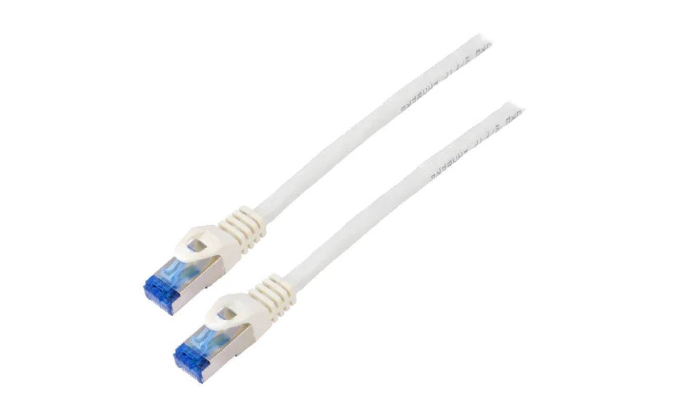 Patch cord S/FTP 6a linka CCA LSZH biały 15m 26AWG Żyły: 8 PCF6A-10CC-1500-W