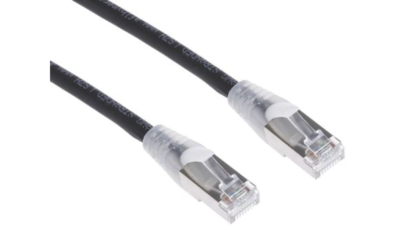 Zespół kablowy kategorii 6a Czarny S/FTP RS PRO
