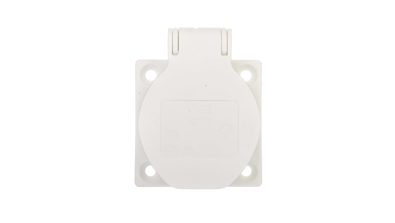 Gniazdo tablicowe 10/16A 2P+Z 230V białe IP54 1050-0ws