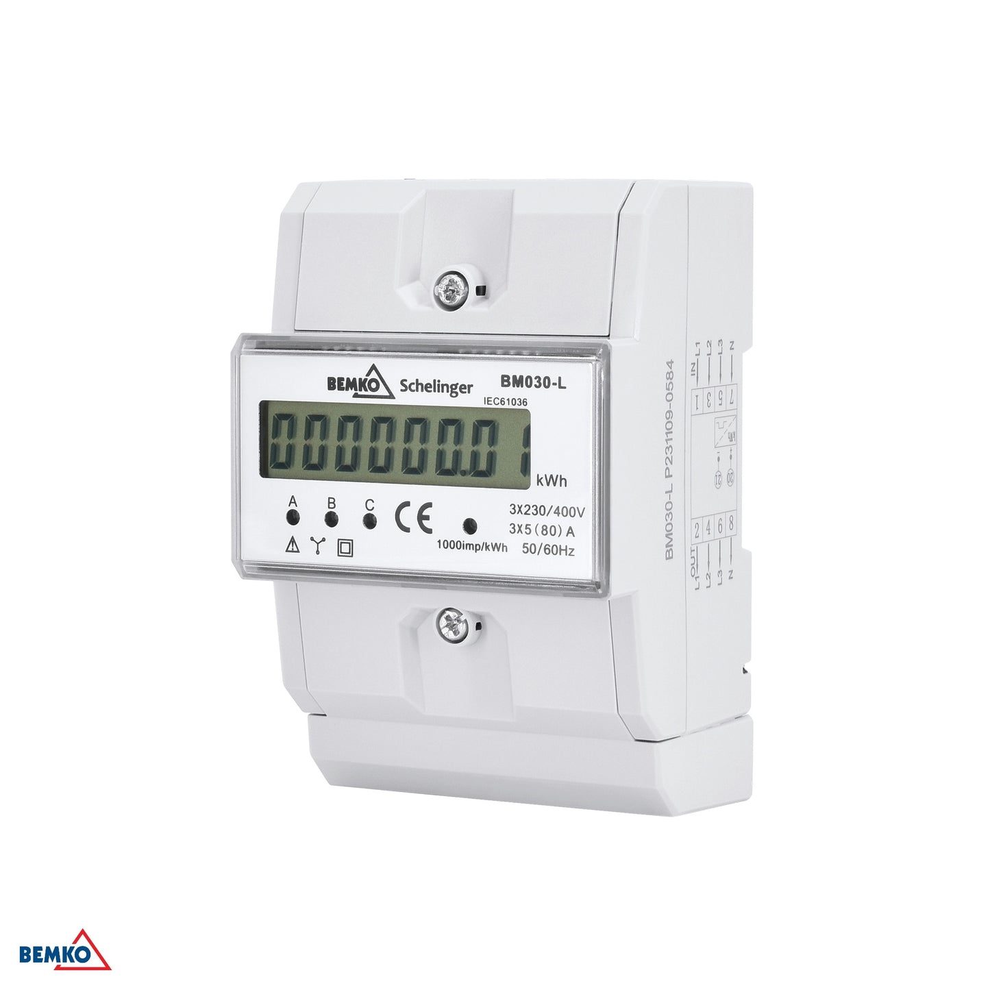 Wskaźnik energii 3 fazowy 5 (80) A