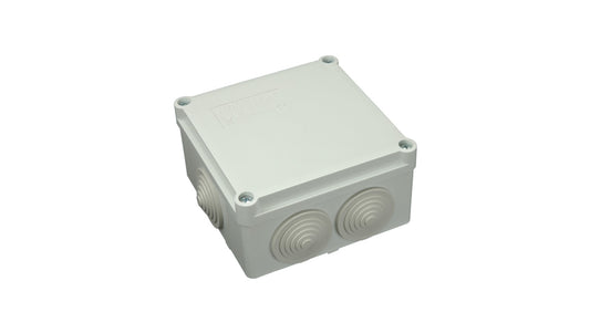 Puszka n/t hermetyczna 100x100x50 6 dławików IP65 szara S-BOX 106