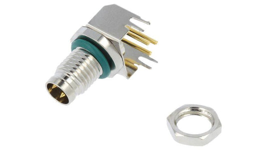 Złącze M8, męskie, PIN:3, gniazdo, kątowe 90, 30V M8S-03PMMR-SF8001