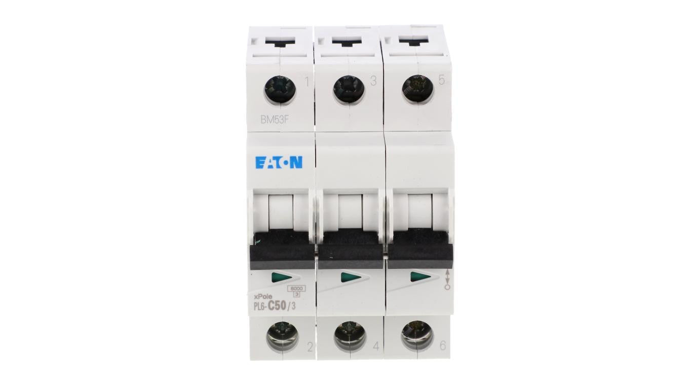 Wyłącznik nadprądowy 3P C 50A 6kA AC PL6-C50/3 286606