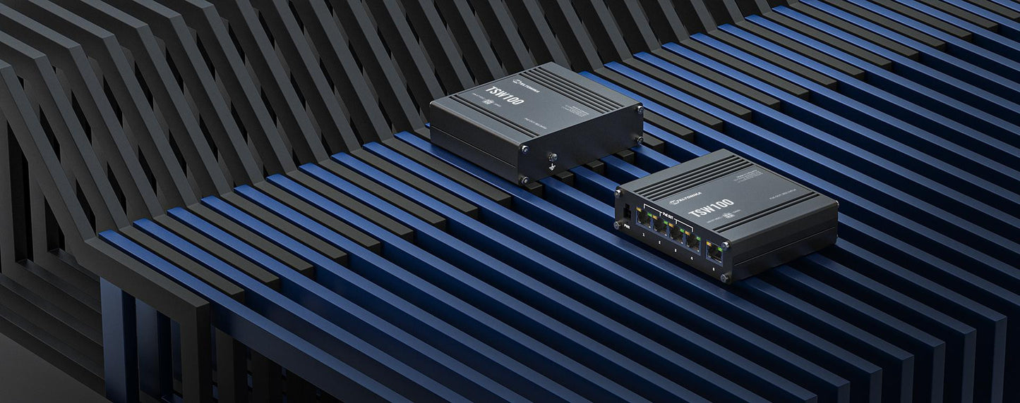 Teltonika TSW100 switch przemysłowy PoE (TSW100010000)
