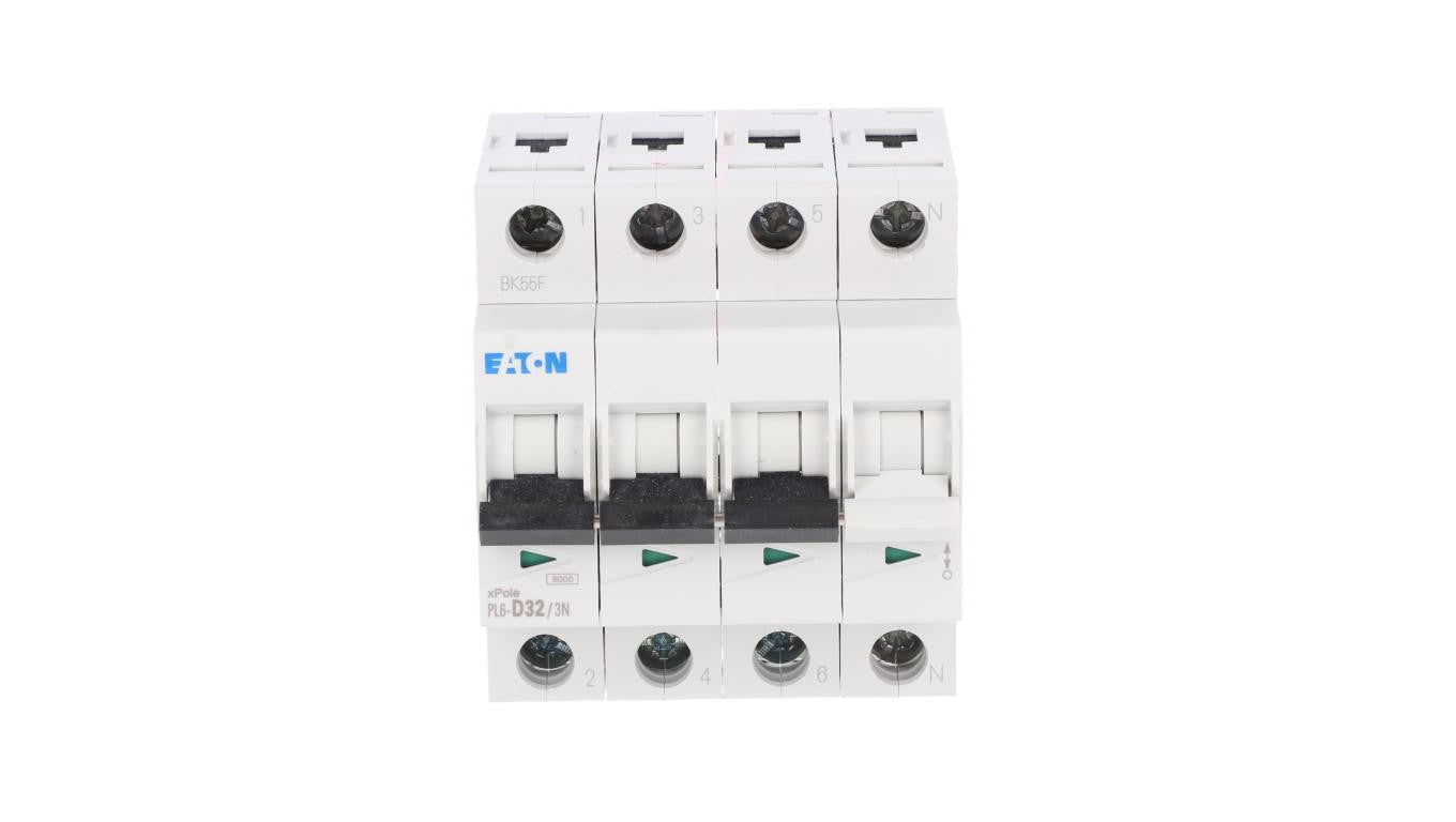 Wyłącznik nadprądowy 3P+N D 32A 6kA AC PL6-D32/3N 165042