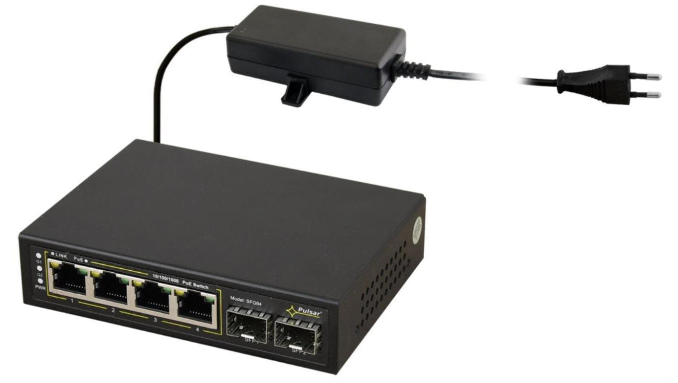 SWITCH POE 4+2SFP PULSAR SFG64