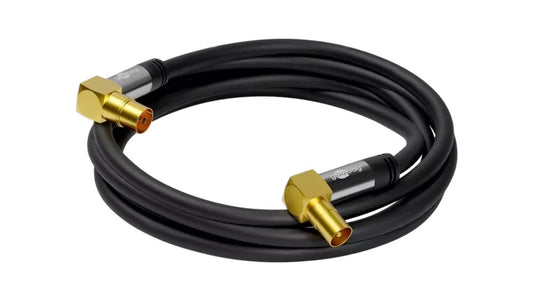 Kabel 3m PVC czarny 75 Obsługa: 4K, FullHD, UHD 2160p 70464