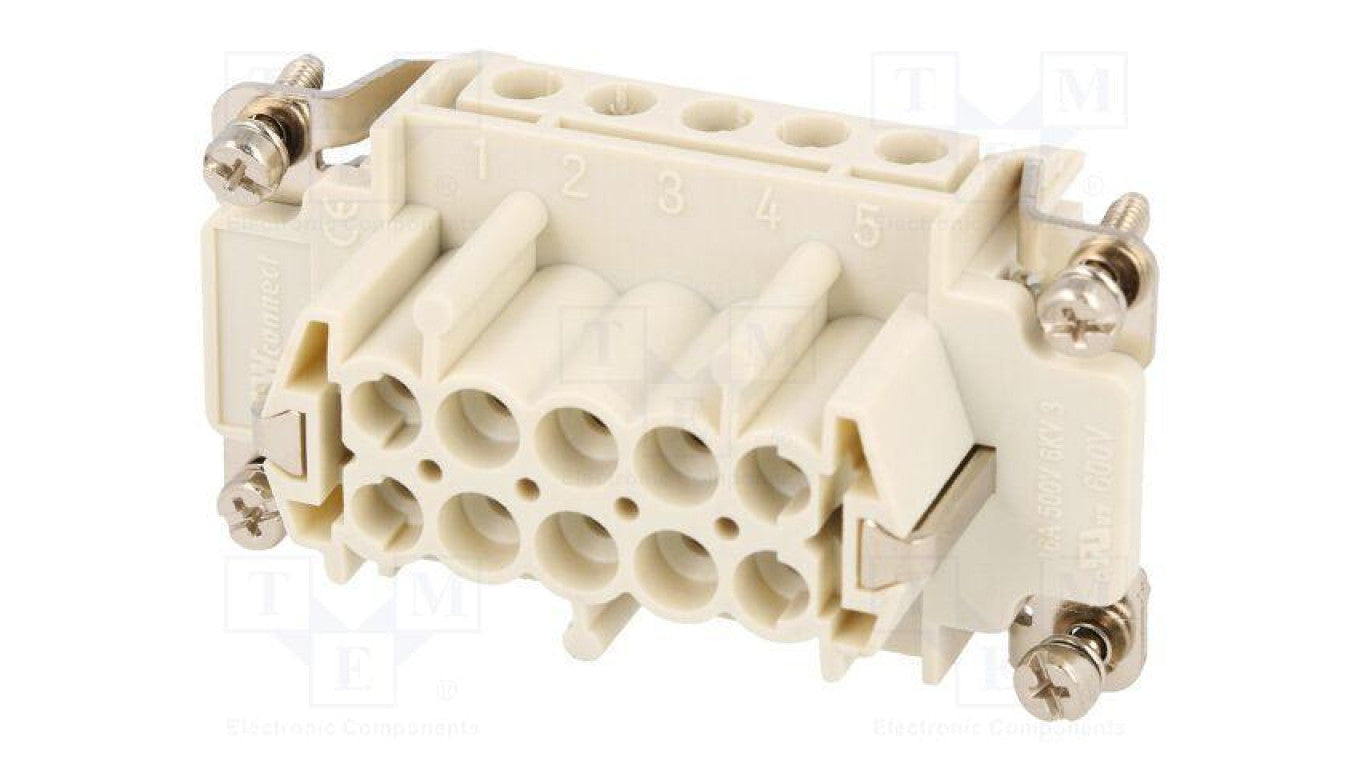Złącze HDC wkładka stykowa żeńskie GWconnect PIN 10 16A 500V 93601-0231