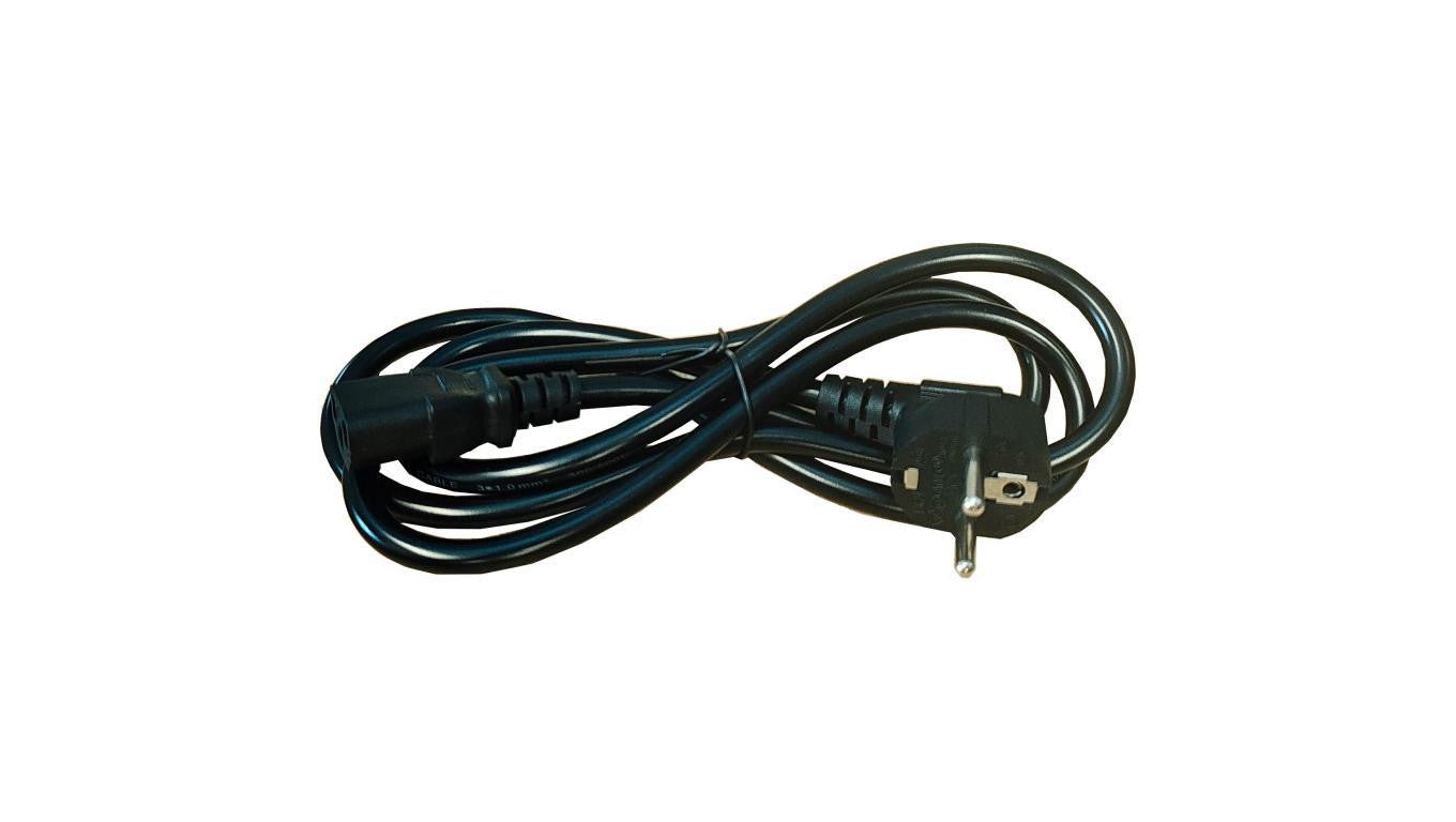 Kabel zasilający do komputera z wtyczką IEC C13 10-16A czarny 1,5m