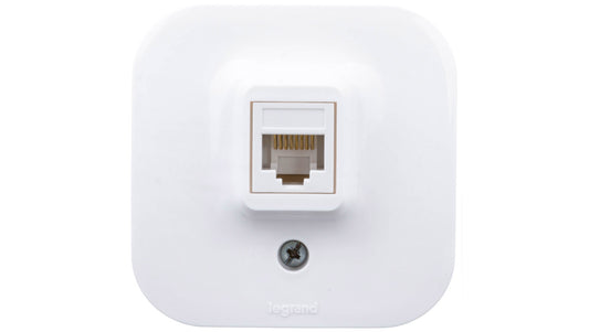 FORIX Gniazdo komputerowe pojedyncze RJ45 kat.5e UTP białe 782424