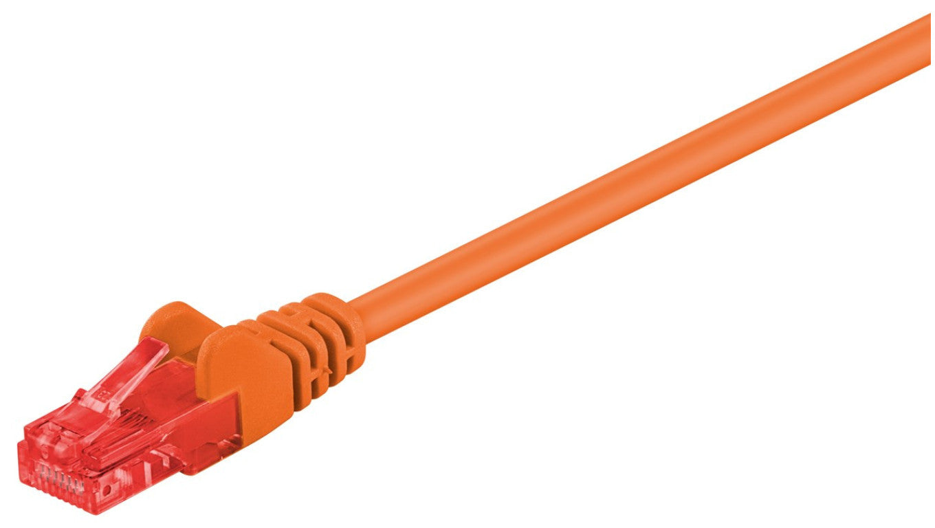 CAT 6Kabel łączący, U/UTP, Pomarańczowy - Długość kabla 2 m