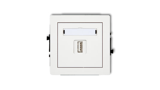 DECO Ładowarka USB pojedynczej, 5V, 1A biały DCUSB-1