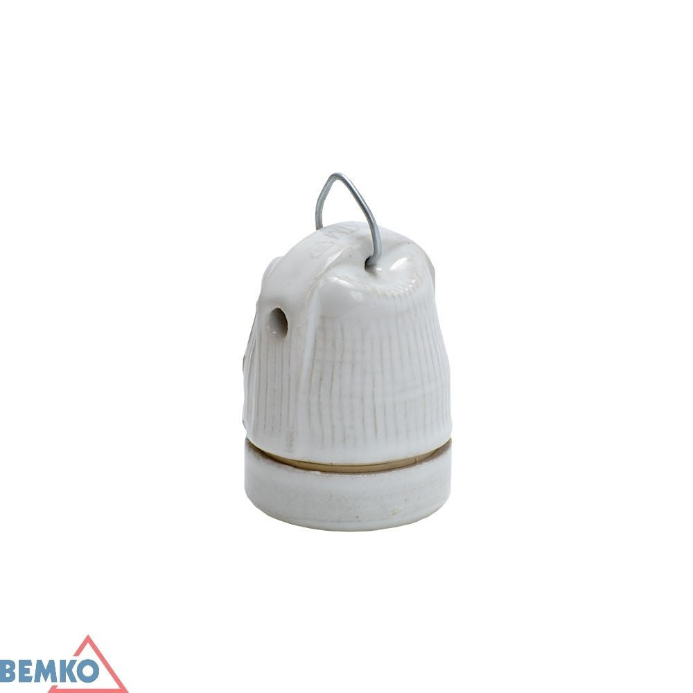 Oprawka ceramiczna E27 Z UCHWYTEM