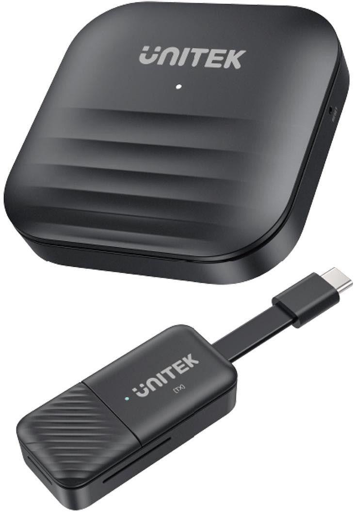 Unitek Bezprzewodowy nadajnik i odbiornik HDMI zasięg do 50m, czarny