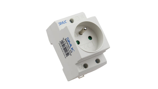 Gniazdo serwisowe 2P+PE 16A 230V na szynę montażową SIMLIC MRD50-16 89066006