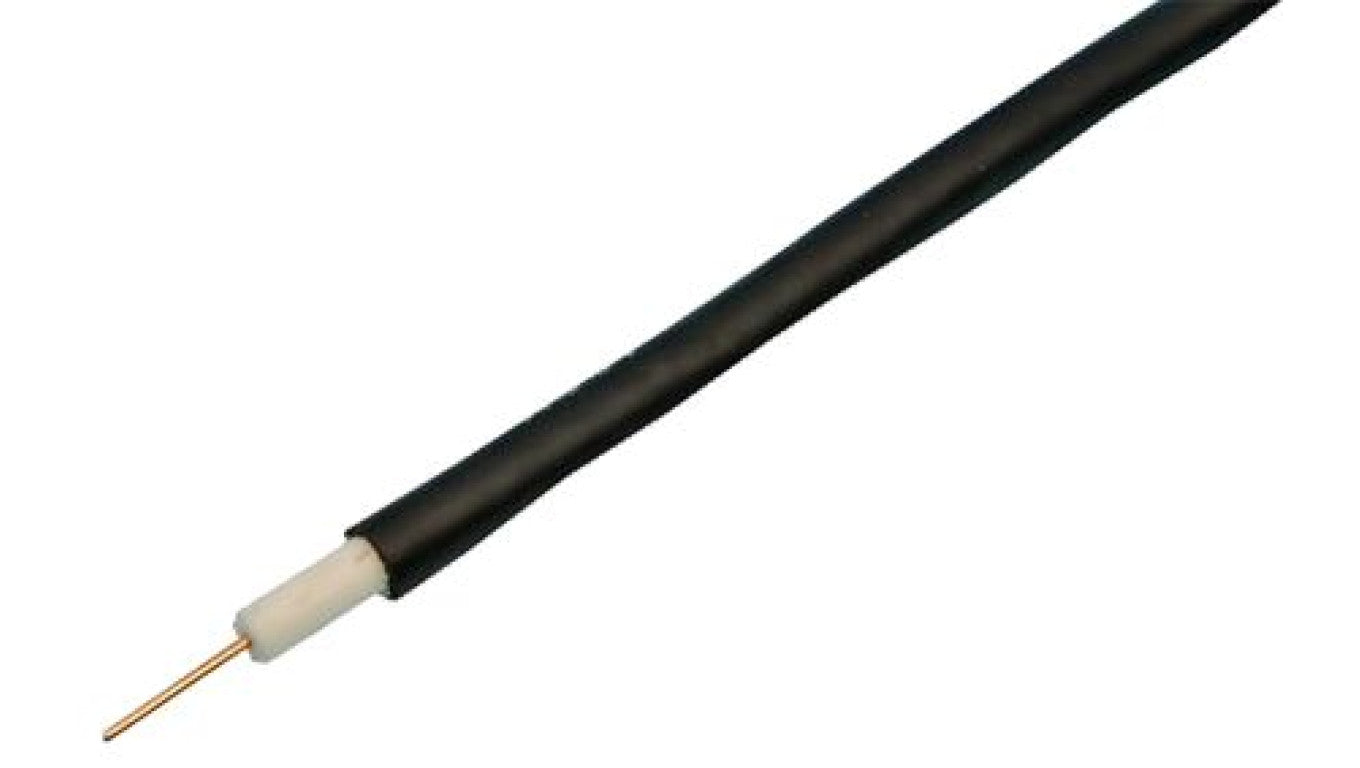 Kabel koncentryczny, 250m, RG6, Polichlorek winylu PVC, Czarny Bez zakończenia Bez zakończenia 250m, RS PRO Bez