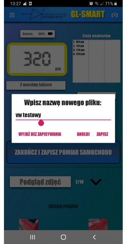 MIERNIK GRUBOŚCI LAKIERU GL-SMART-XL