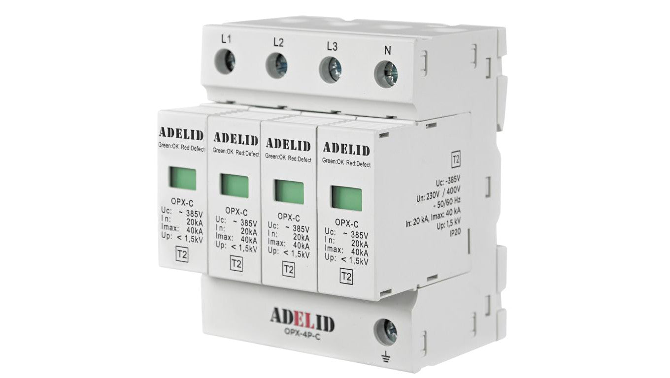 Ogranicznik przepięć T2 4P 1,5kV 20kA OPX-4P-C