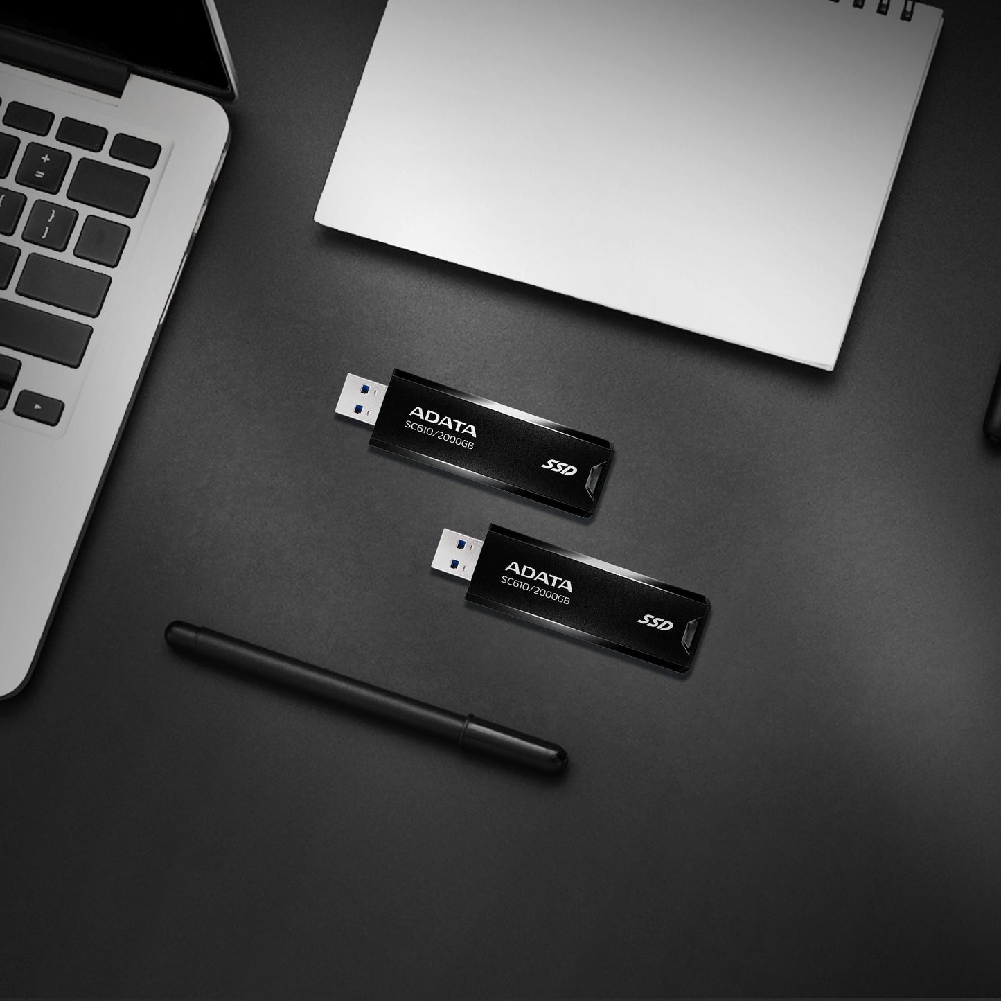 Dysk zewnętrzny SSD Adata SC610 500GB USB3.2A czarny