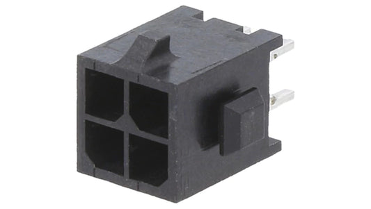 Gniazdo przewód-płytka męskie Micro MATE-N-LOK 3mm 4-PIN THT 3-794630-4