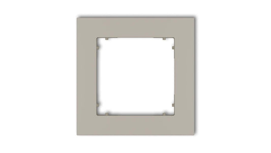 MINI Ramka uniwersalna pojedyncza kwadratowa z tworzywa taupe 60MR-1