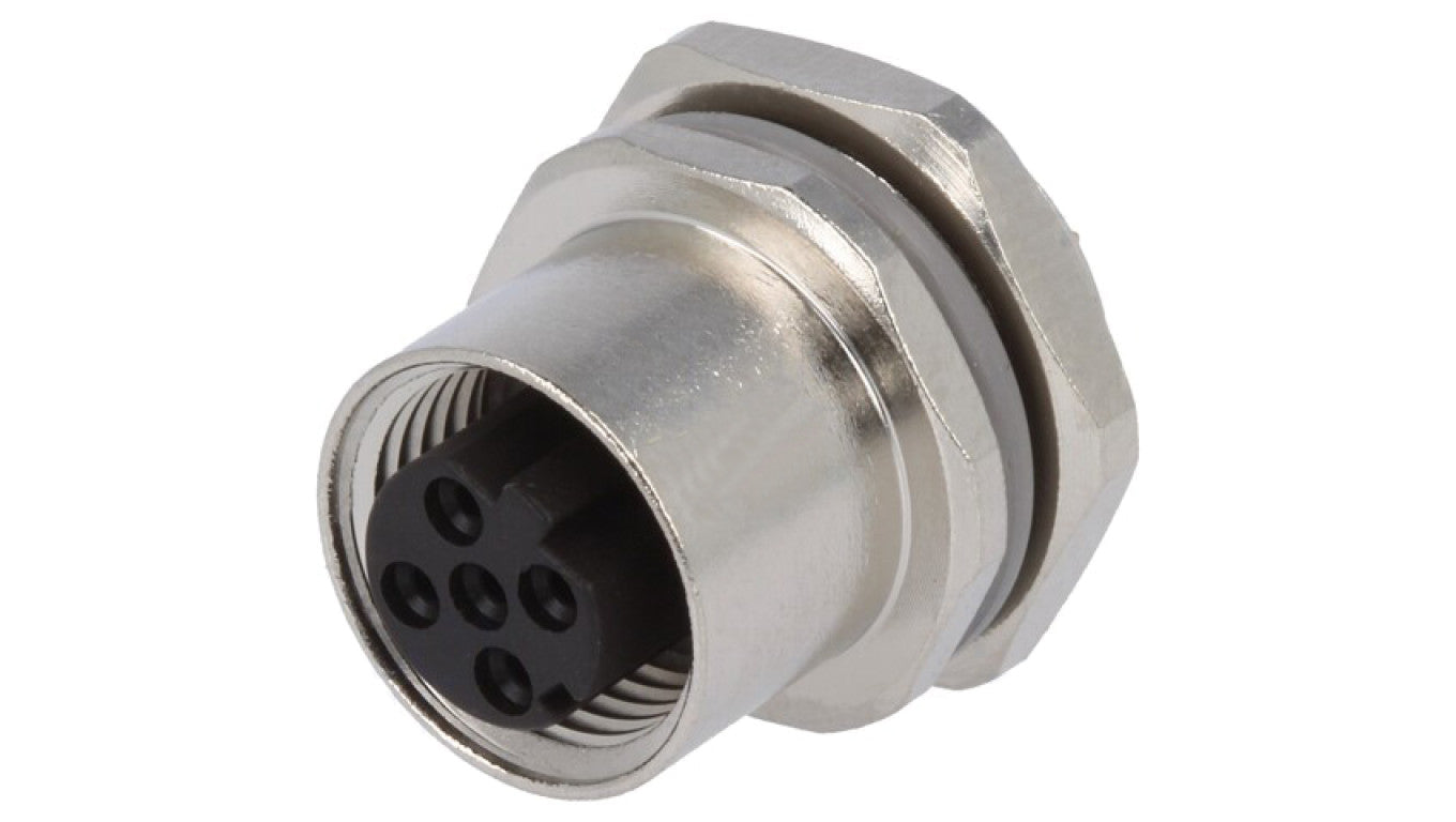 Złącze okrągłe M12 męskie proste do lutowania 4-PIN 250V T4133512041-000