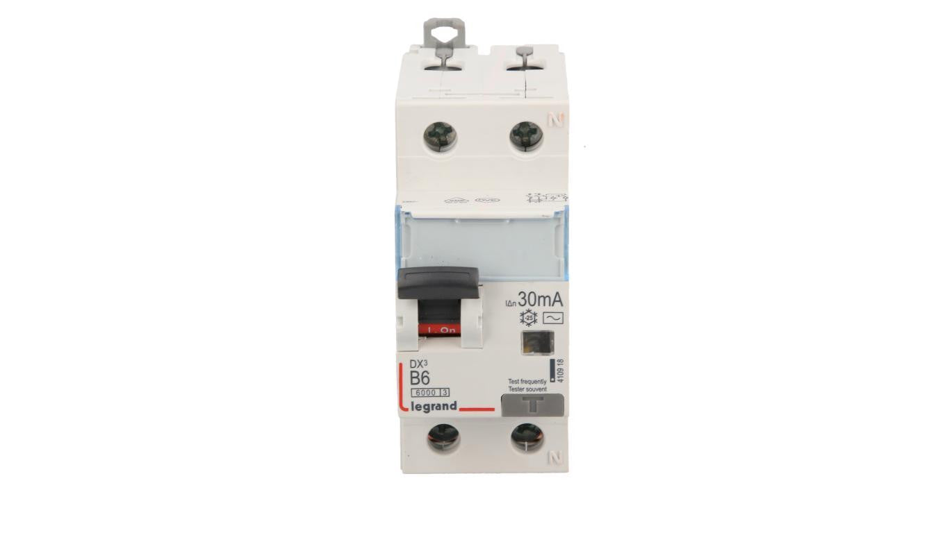 Wyłącznik różnicowo-nadprądowy 2P 6A B 0,03A typ AC P312 DX3 410918