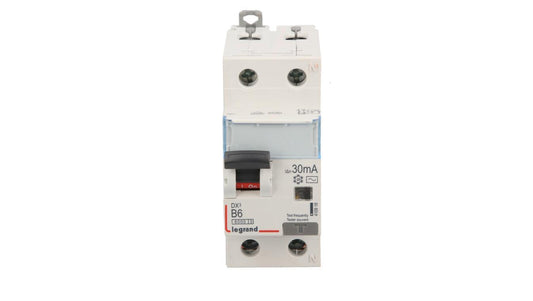 Wyłącznik różnicowo-nadprądowy 2P 6A B 0,03A typ AC P312 DX3 410918