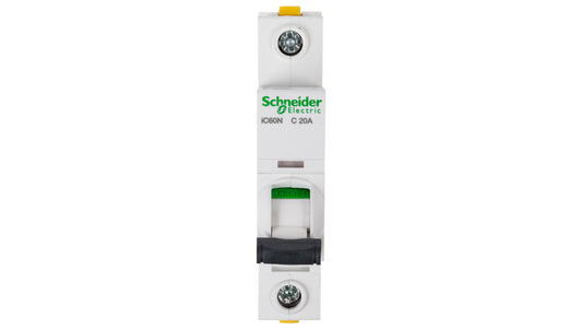 Wyłącznik nadprądowy 1P C 20A 6kA AC iC60N-C20 Acti9 A9F04120