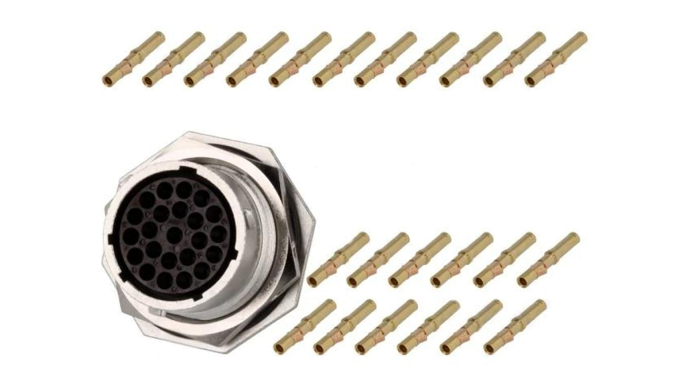 Złącze okrągłe gniazdo,wtyk 23-PIN żeński zaciskanie RT360 RT071823SNH-K