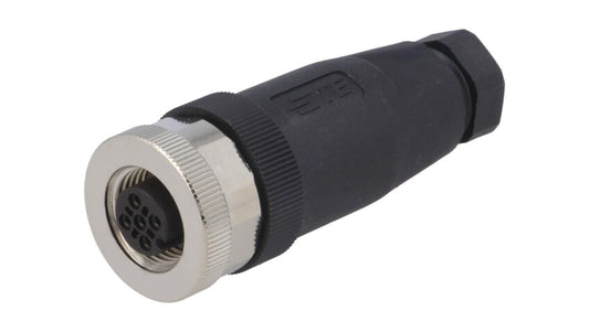 Złącze okrągłe M12 żeńskie nieekranowane proste 4-PIN 250V PG7 T4110001041-000