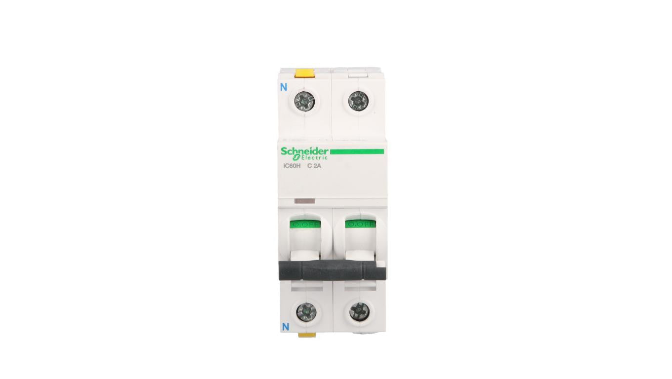 Wyłącznik nadprądowy 1P+N C 2A 10kA AC iC60H-C2-1N Acti9 A9F07602