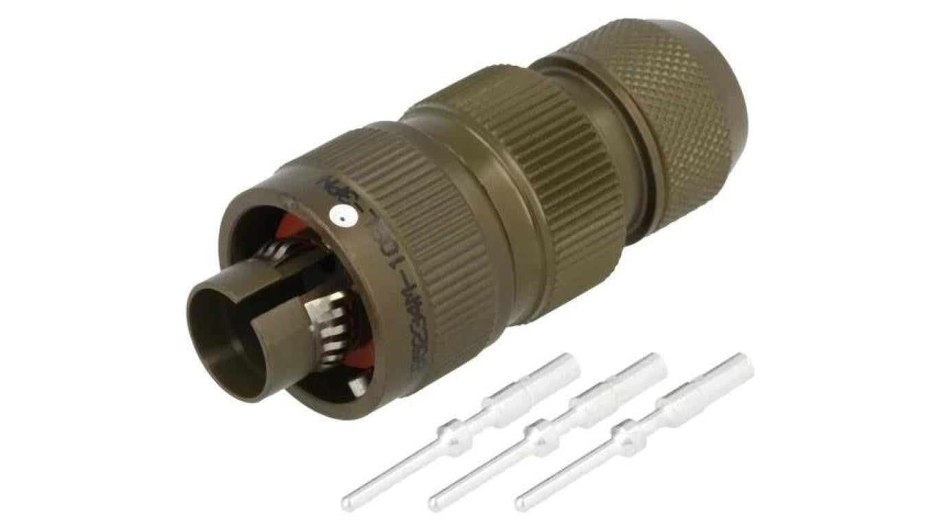 Złącze militarne 22A rozmiar 10SL VG95234 wtyk męskie -PIN 3 VG95234M-10SL-3PN