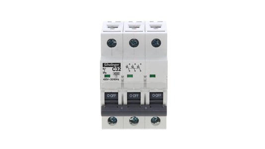 Wyłącznik nadprądowy 3P C 32A 6kA AC SCHELINGER A02-G7-3P-C32