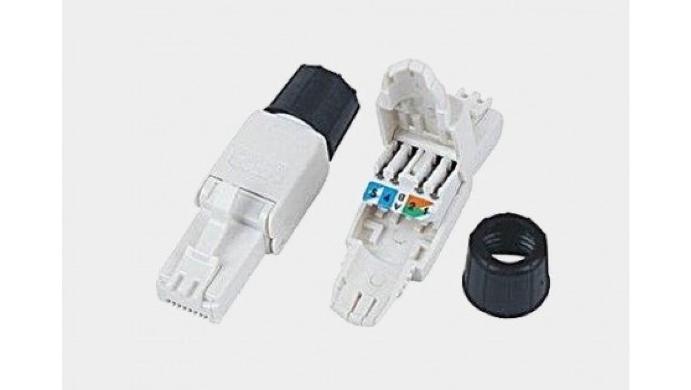 Wtyk modularny RJ-45 8p8c UTP kat.6A beznarzędziowy, tył skręcany, TS