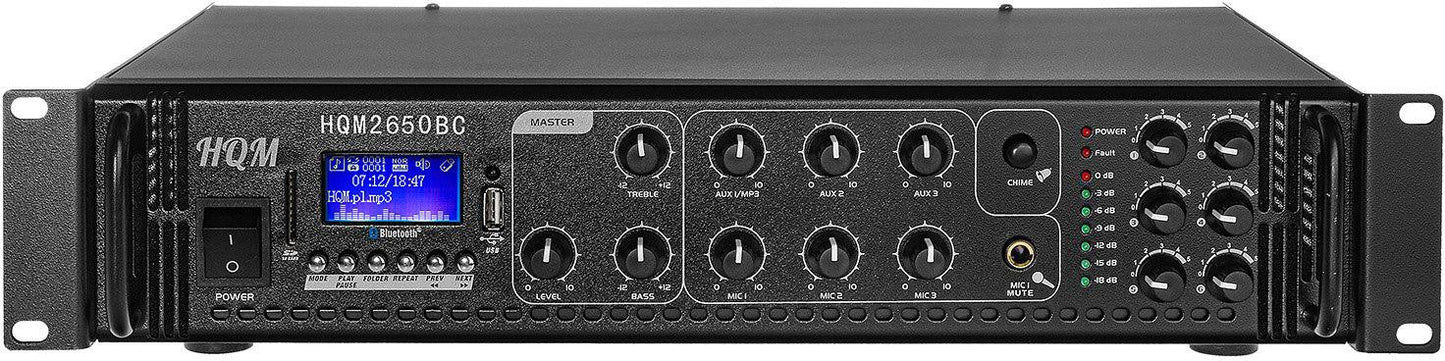 Wzmacniacz PA HQM2650BC RADIO FM/MP3/BT 650W