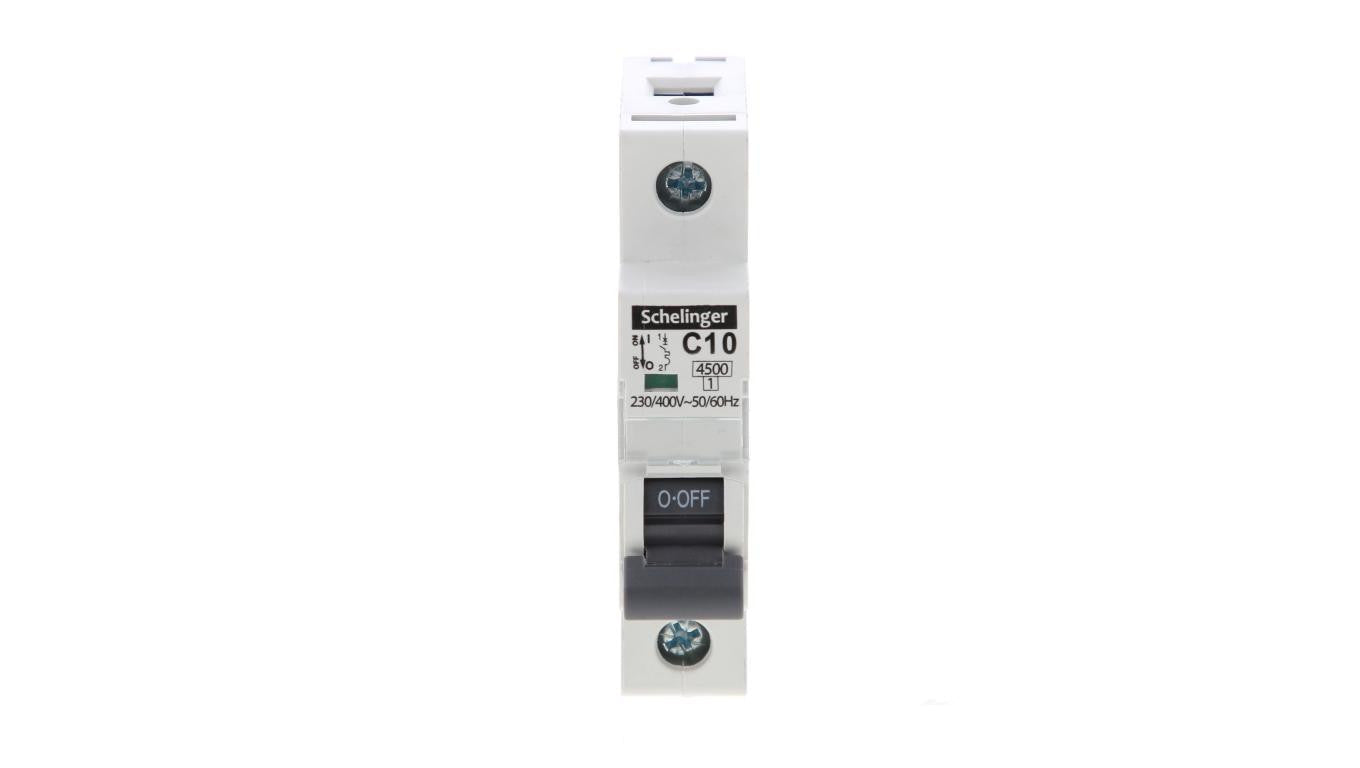 Wyłącznik nadprądowy 1P C 10A 4,5kA AC SCHELINGER A02-G7-1P-C10