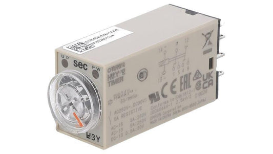 Przekaźnik czasowy 0,5÷10s DPDT 24VAC H3Y-2 AC24 10S