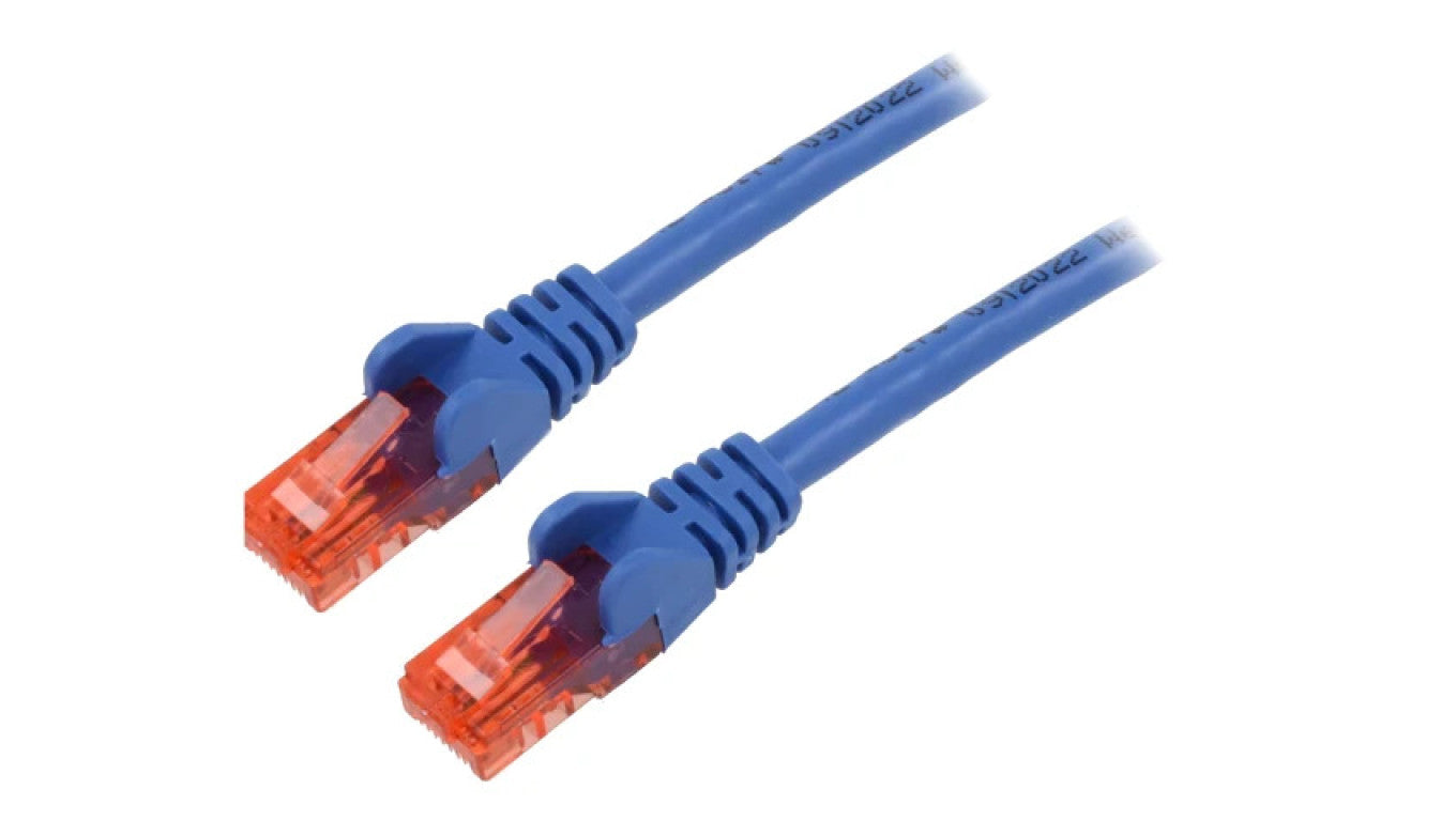 Patch cord U/UTP 6 linka CCA PVC niebieski 15m 24AWG 68447
