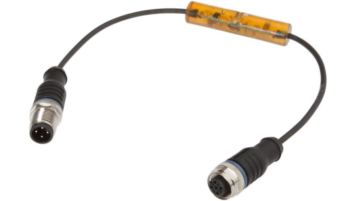 Falownik, PNP/NPN, 10-35VDC, 1x NO, M12 3-PIN 0.3m IP67, tworzywo sztuczne VY031124