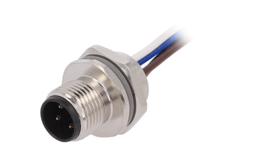 Złącze okrągłe M12 męskie proste 4-PIN 250V 0,2m T4171210004-001