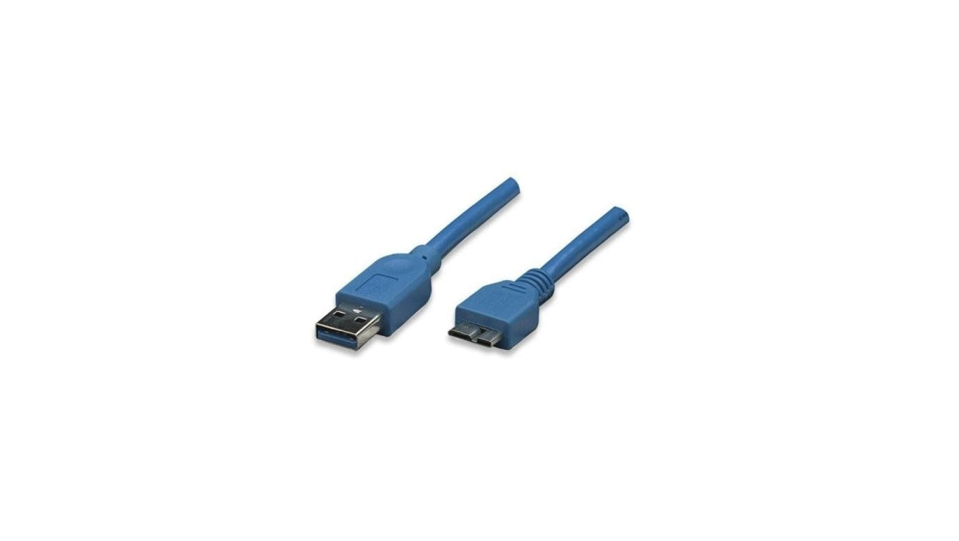 Kabel USB A-Microb M/M 1,0M USB3.0 Super-Speed Niebieski ICOC MUSB3-A-010