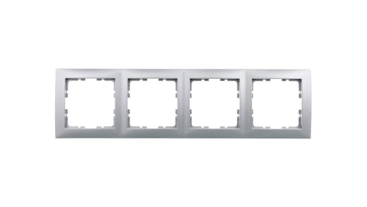 Berker B.Kwadrat Ramka poczwórna aluminium 5310148994