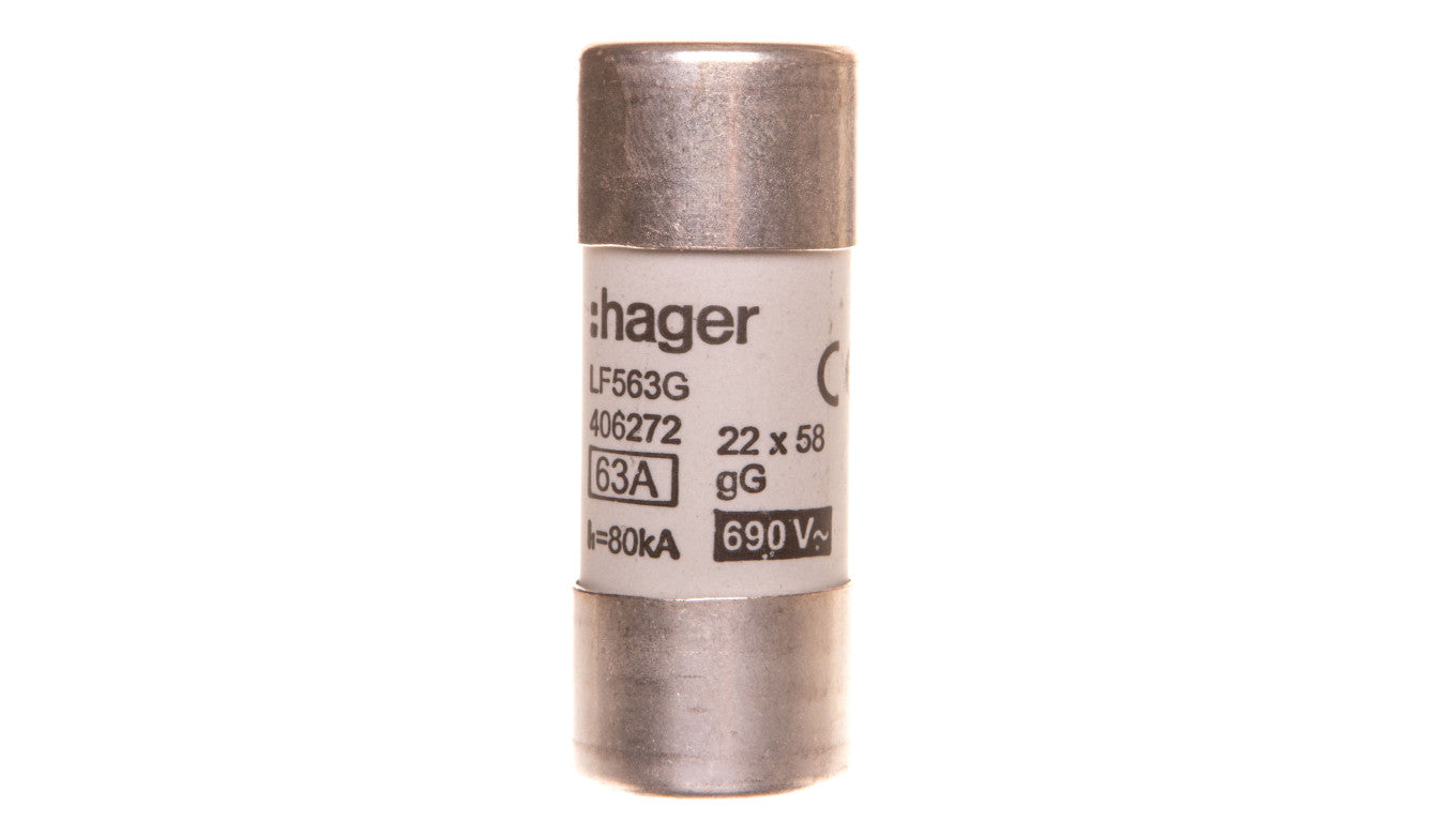 Bezpiecznik cylindryczny BiWtz 22x58 gG 63A LF563G